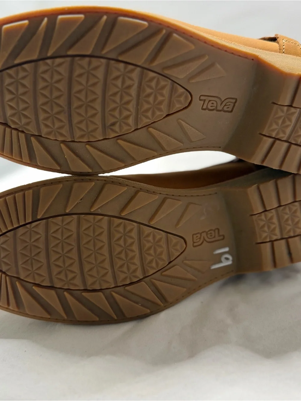 Teva Tan Brown Leather Chelsea Ankle Boots